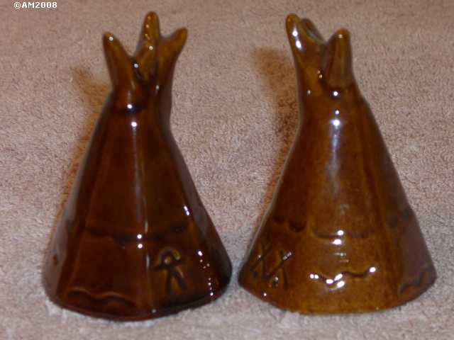 Teepee shakers glazed sorghum brown